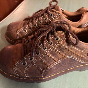Vintage Dr. Martens Brown Leather Lace-Up Shoes